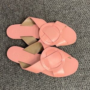 MERCEDES CASTILLO Carlein pink slide sandals size 9/39